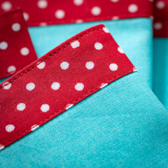 Polka Dot Trimmed Napkin Set 4