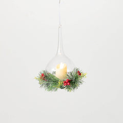 Tealight Teardrop Pine Ornament