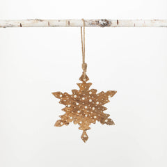 Spotted Star Mango Wood Christmas Ornament