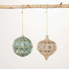Mercury Glass Ornament Set