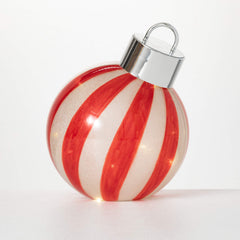 Striped Led Tabletop Ornament