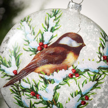 Chickadee Disc Ornament