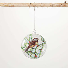 Chickadee Disc Ornament