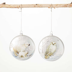 Shimmer Animal Disc Ornaments
