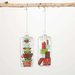 Retro Stacked Gift Ornaments