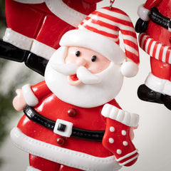 Resin Santa Figure Ornaments