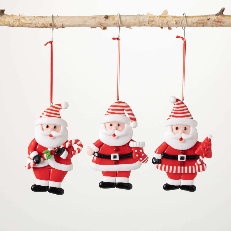 Resin Santa Figure Ornaments