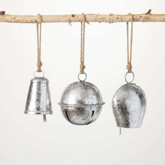 Silver Bells Ornament Set