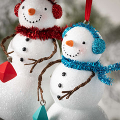 Snowmen Friends Ornament Set 2