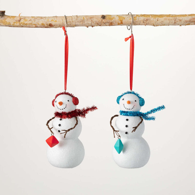 Snowmen Friends Ornament Set 2