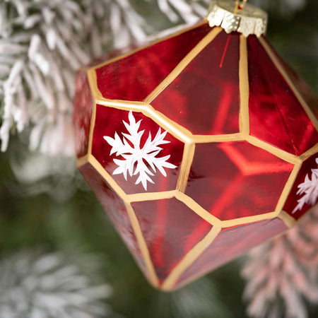 Faceted Colored Ornament Set 2