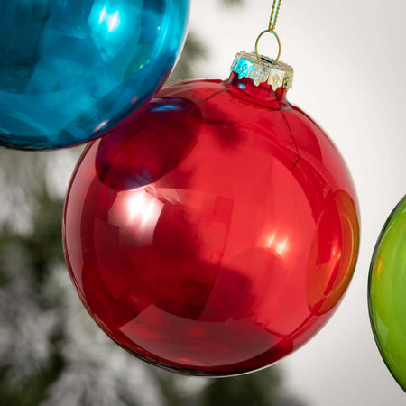 Colored Glass Ball Ornaments