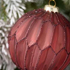 Elegant Faceted Ball Ornaments