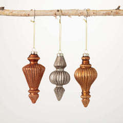 Metallic Finial Drop Ornaments