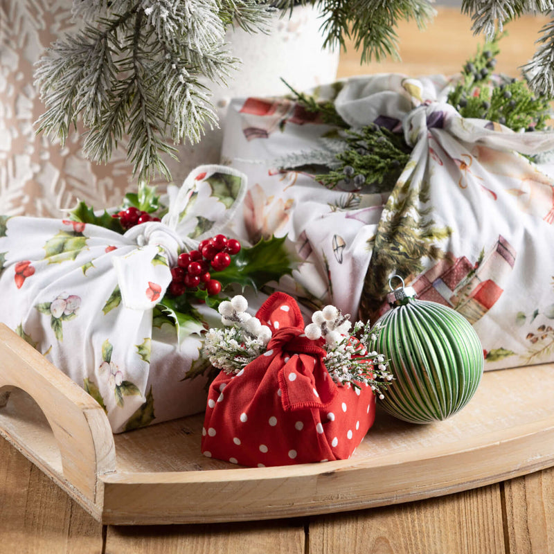 Glitter-Striped Drop Ornaments