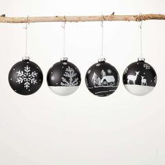 Winter Silhouette Ornament Set