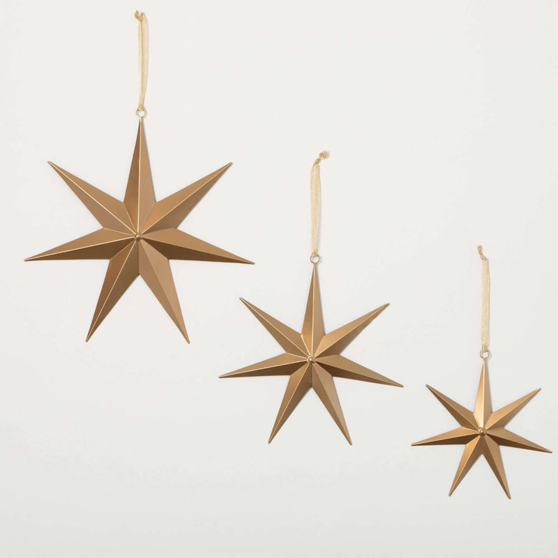 Oversized Gold Star Ornaments