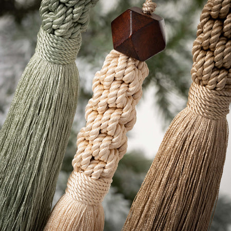 Braided Tassel Ornament Set