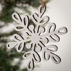 Snowflake Bead Dangle Ornament