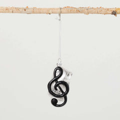 Glass Musical Note Ornament