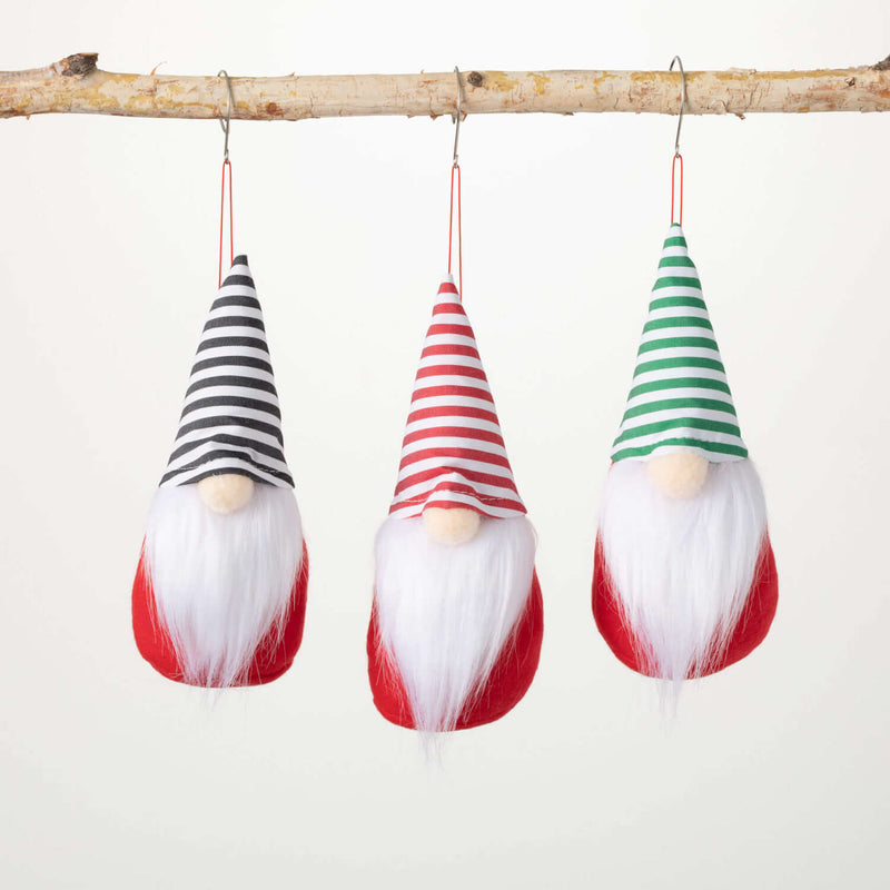 Plush Gnome Ornament Set