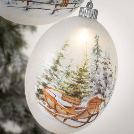 Illuminated Winter Ornaments