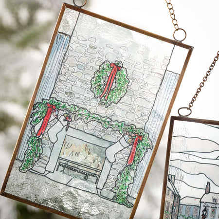 Holiday Scene Framed Ornaments
