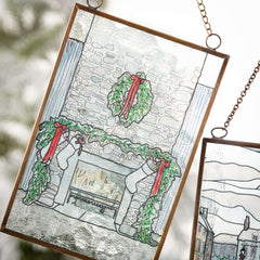 Holiday Scene Framed Ornaments