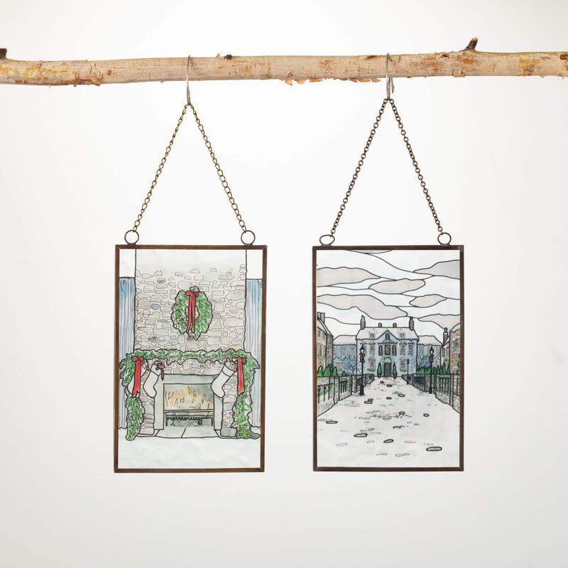 Holiday Scene Framed Ornaments