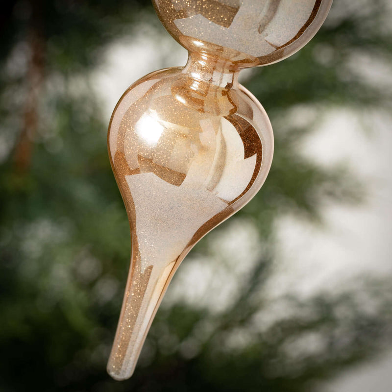 Lustrous Gold Drop Ornament