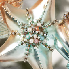 Glass Seashells Ornament Set 3