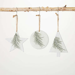 Pine Icon Ornament Set Of 3