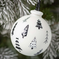 Black & White Tree Ornaments
