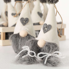 Heart Gnome Crate Ornament Set
