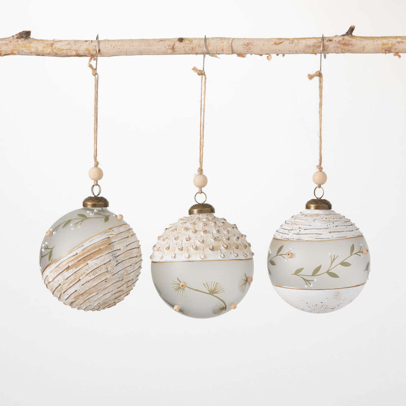 Winter Tree Ornament, Set Of 3