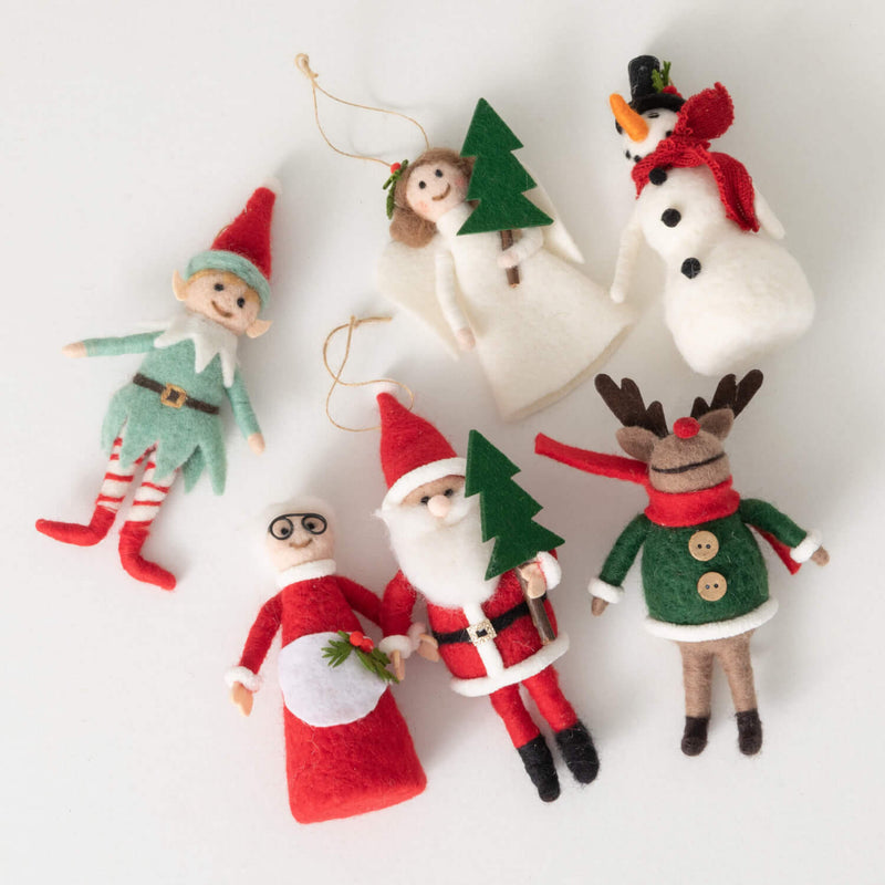 Vintage Felt Ornament Set