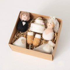Felt Wedding Ornament Set