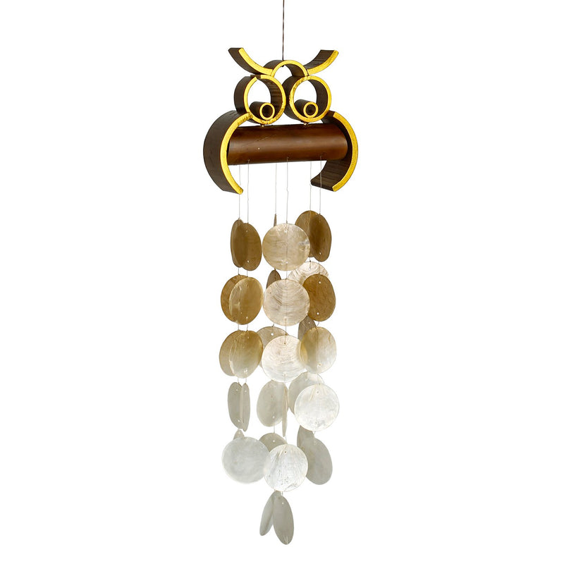 Hoot Owl Capiz Chime main image