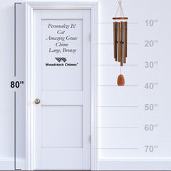 Personalize It! Cat - Amazing Grace® Chime - Large, Bronze main image