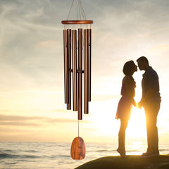 Personalize It! Mr+Mrs - Amazing Grace® Chime - Large, Bronze main image