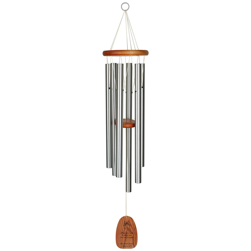 Personalize It! Housewarming Amazing Grace Chime - Large, Silver, May Your Home main image