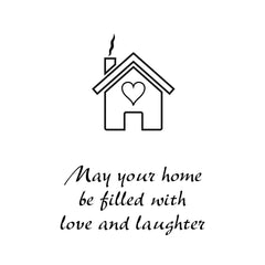 Personalize It! Housewarming Amazing Grace Chime - Large, Silver, May Your Home main image
