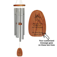 Personalize It! Housewarming Amazing Grace Chime - Large, Silver, May Your Home main image