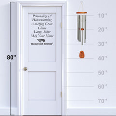 Personalize It! Housewarming Amazing Grace Chime - Large, Silver, May Your Home main image