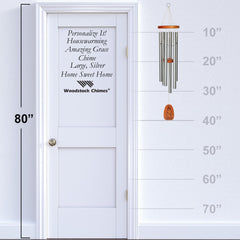 Personalize It! Housewarming Amazing Grace Chime - Large, Silver, Home Sweet Home main image