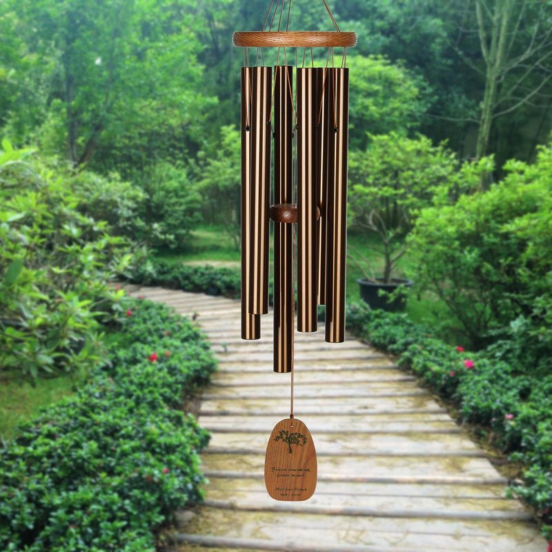 Personalize It! Sympathy Amazing Grace Chime - Medium Bronze, Forever main image