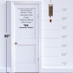 Personalize It! Mother's Day Amazing Grace Chime - Medium, Bronze, Mom Heart main image