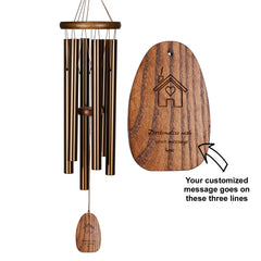 Personalize It! House - Amazing Grace® Chime - Medium, Bronze main image