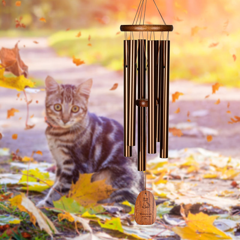 Personalize It! Cat - Amazing Grace® Chime - Medium, Bronze main image