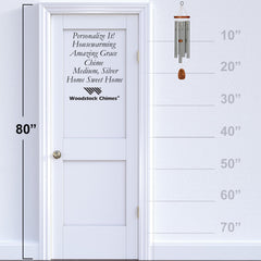 Personalize It! Housewarming Amazing Grace Chime - Medium, Silver, Home Sweet Home main image